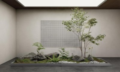 现代景观造景3D模型下载